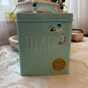 Rae dunn snoopy Treats Tin Canister